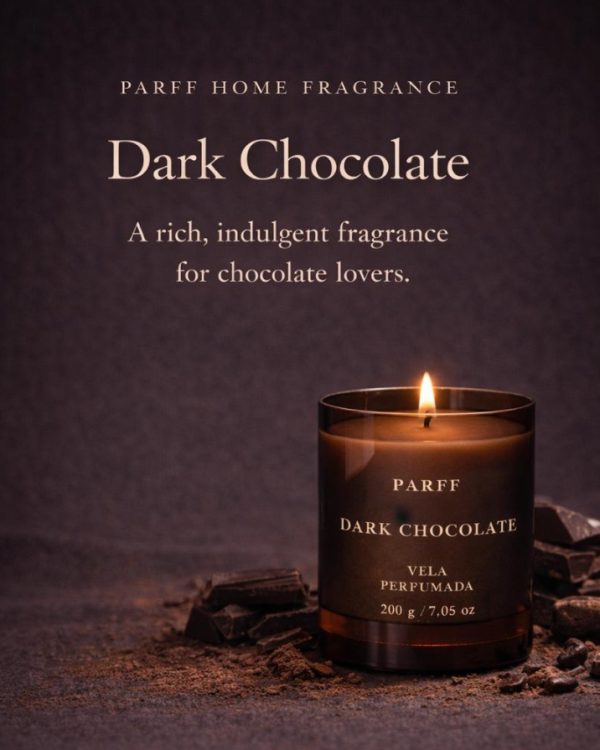 Vela Perfumada Dark Chocolate Parff 200g