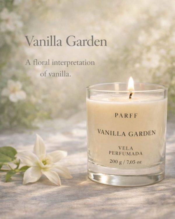 Vela Perfumada Vanilla Garden Parff 200g