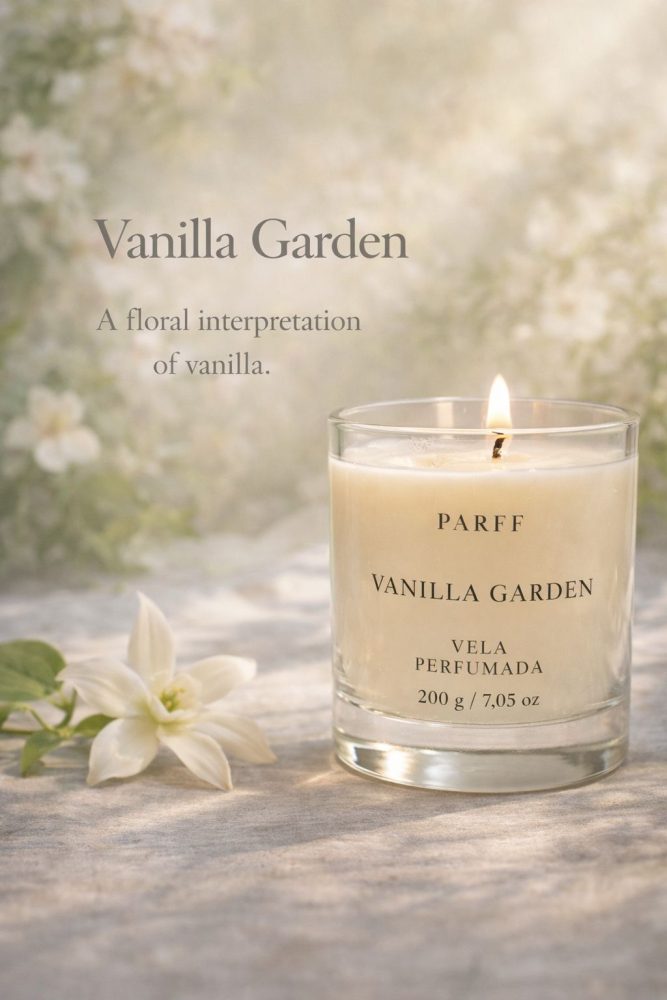 Vela Perfumada Vanilla Garden Parff 200g