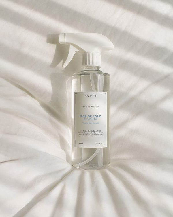 Água de Tecidos Flor de Lótus e Menta 500ml Parff