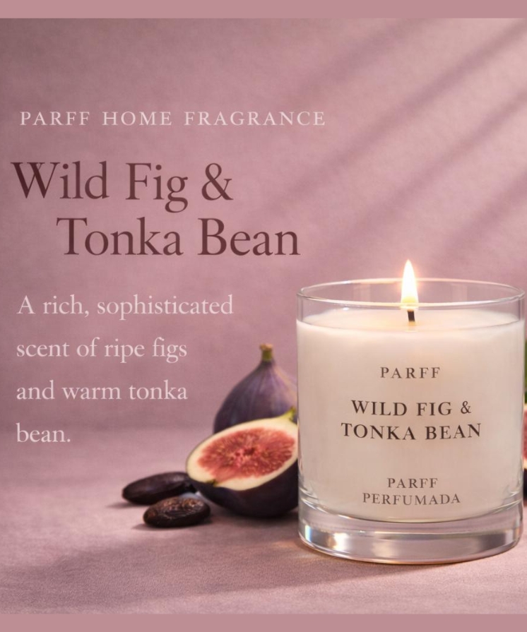 Vela Perfumada Wild Fig & Tonka Bean Parff 200g