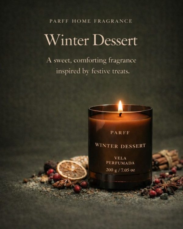 Vela Perfumada Winter Dessert Parff 200g