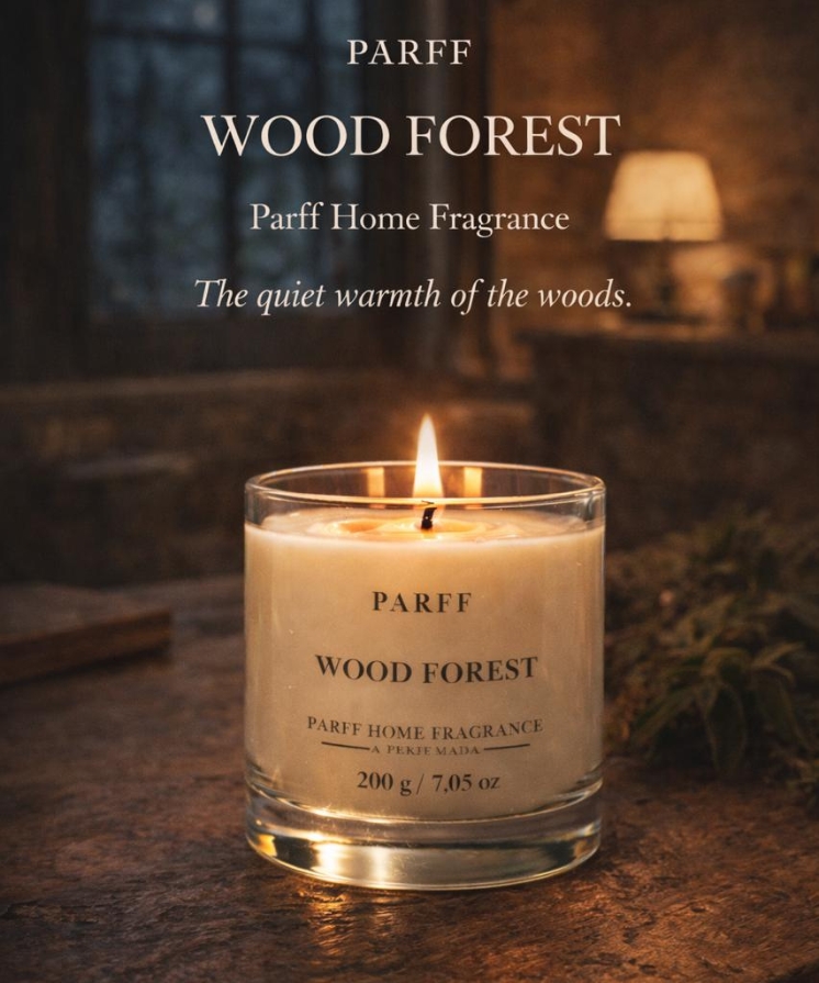 Vela Perfumada Wood Forest Parff 200g